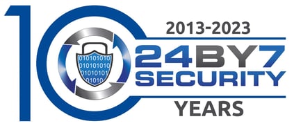 24By7Security 10-Year Anniversary Logo