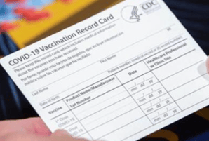 COVID-19 Vaccination Cards contain personally identifiable information (PII), personal health information (PHI), and electronic personal health information (ePHI)