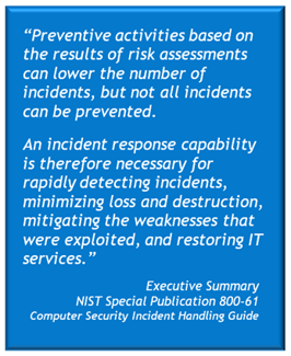 Incident response planning is a requirement of an effective cybersecurity program