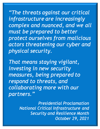 Our critical infrastructure is constantly under threat