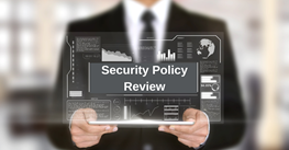 Security policy review may be triggered by specific events